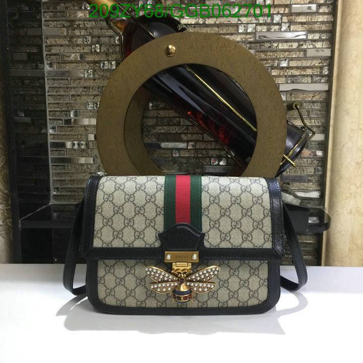 Gucci Bag-(Mirror)-Diagonal-,Code: GGB062701,$: 209USD