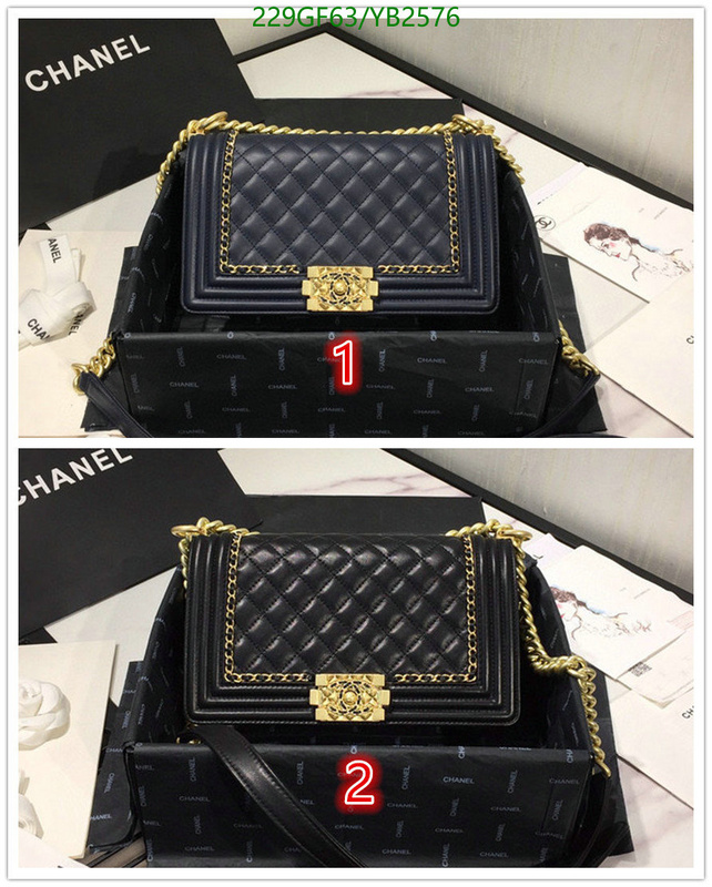 Chanel Bags -(Mirror)-Le Boy,Code: YB2576,$: 229USD