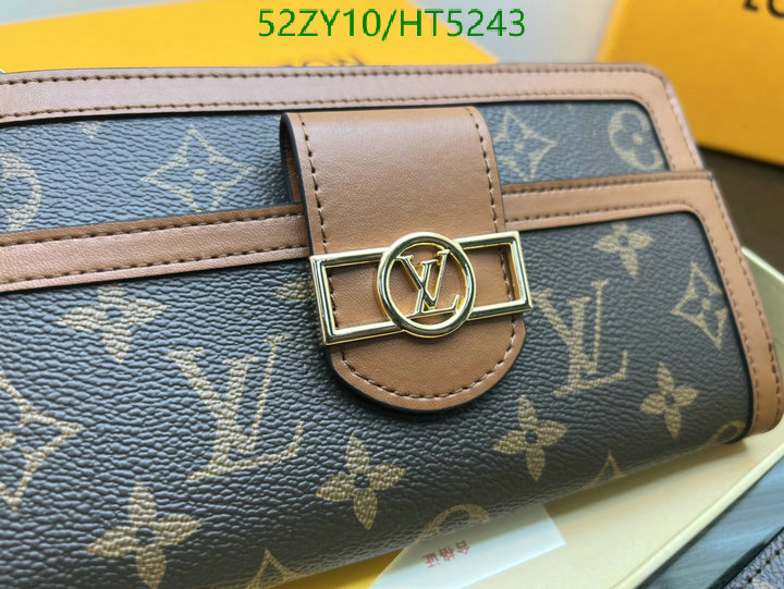 LV Bags-(4A)-Wallet-,Code: HT5243,$: 52USD