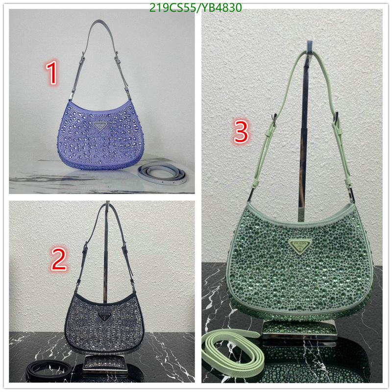 Prada Bag-(Mirror)-Cleo,Code: YB4830,$: 219USD