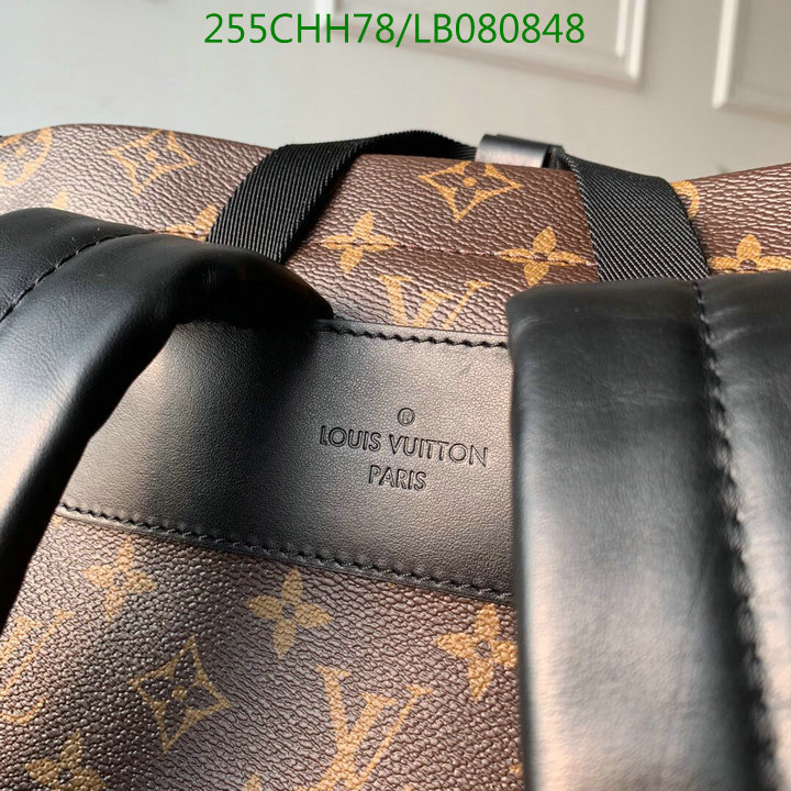 LV Bags-(Mirror)-Backpack-,Code: LB080848,$:255USD