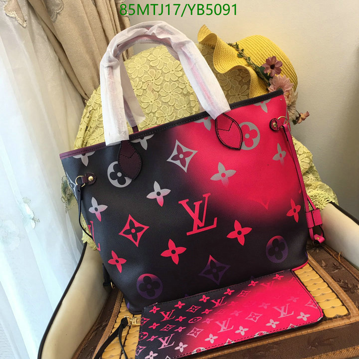 LV Bags-(4A)-Neverfull-,Code: YB5091,$: 85USD