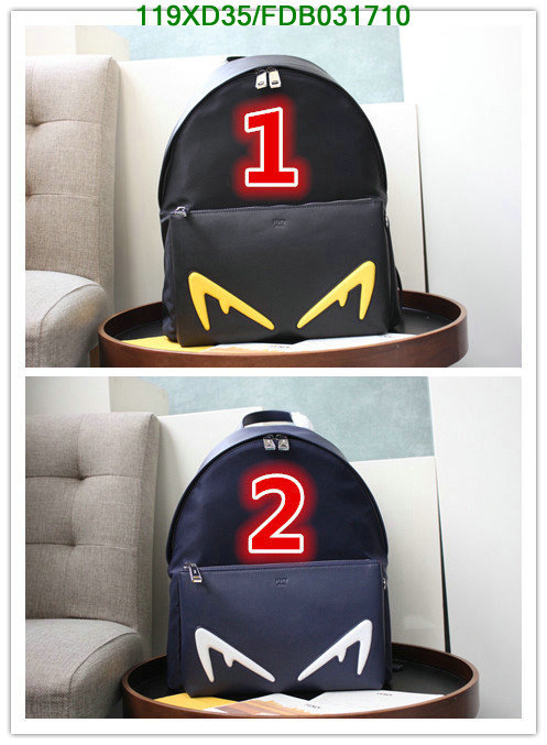 Fendi Bag-(4A)-Backpack-,Code: FDB031710,$:119USD