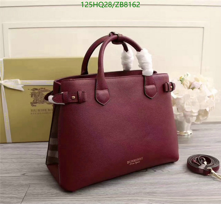 Burberry Bag-(4A)-Handbag-,Code: ZB8162,$: 125USD