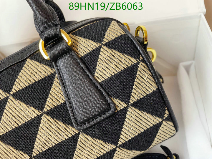 Prada Bag-(4A)-Handbag-,Code: ZB6063,$: 89USD