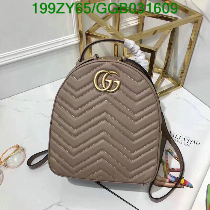 Gucci Bag-(Mirror)-Backpack-,Code: GGB031609,$: 199USD