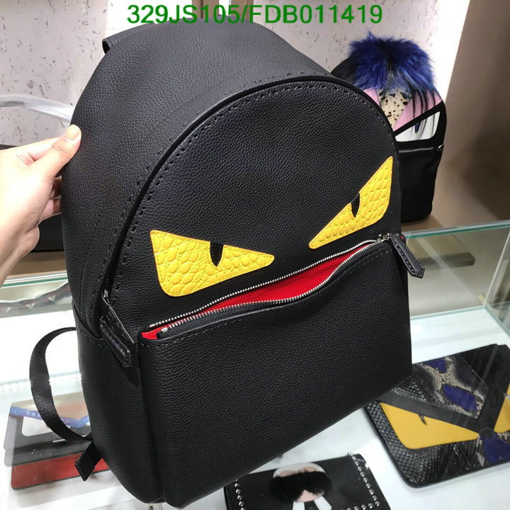 Fendi Bag-(Mirror)-Backpack-,Code: FDB011419,$: 329USD