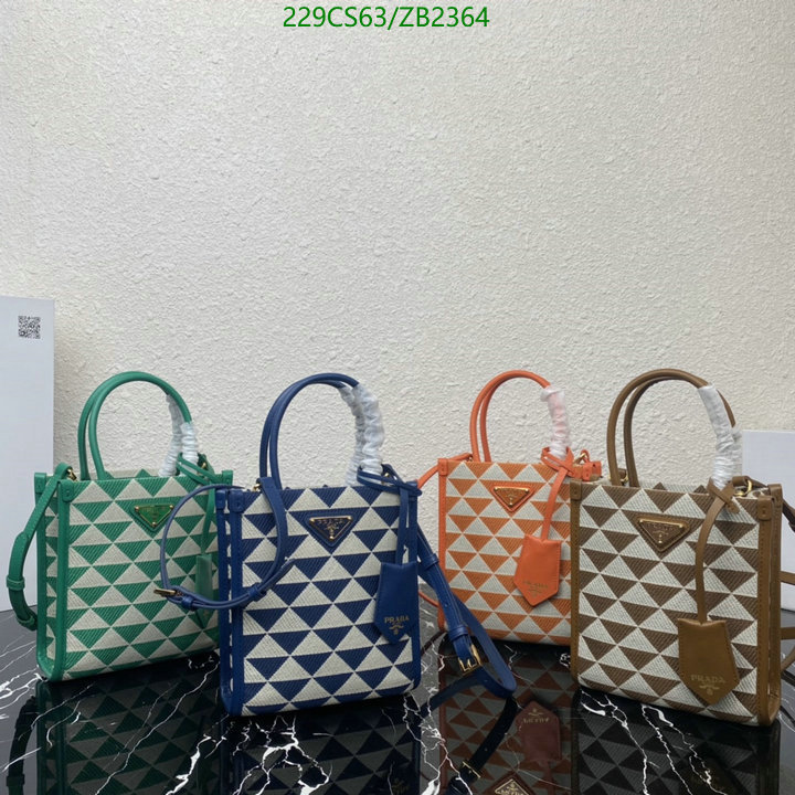 Prada Bag-(Mirror)-Diagonal-,Code: ZB2364,$: 229USD