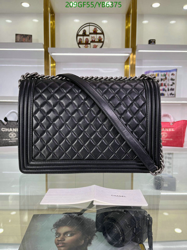 Chanel Bags -(Mirror)-Le Boy,Code: YB6375,$: 209USD