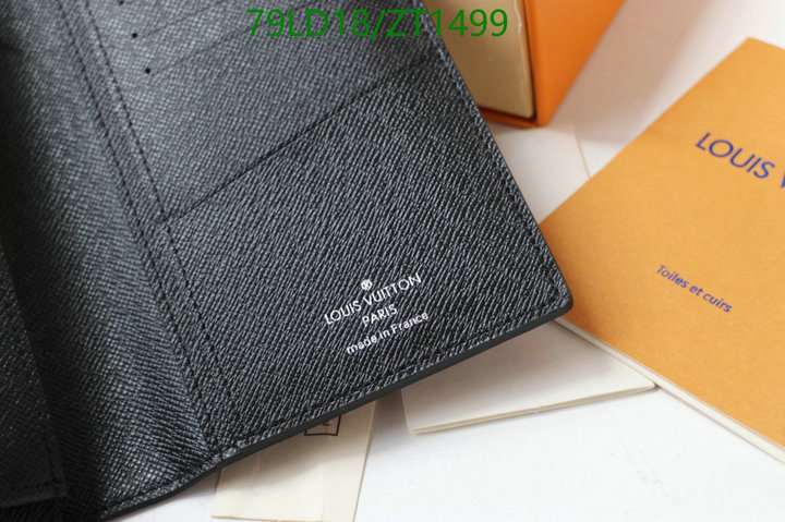 LV Bags-(Mirror)-Wallet-,Code: ZT1499,$: 79USD