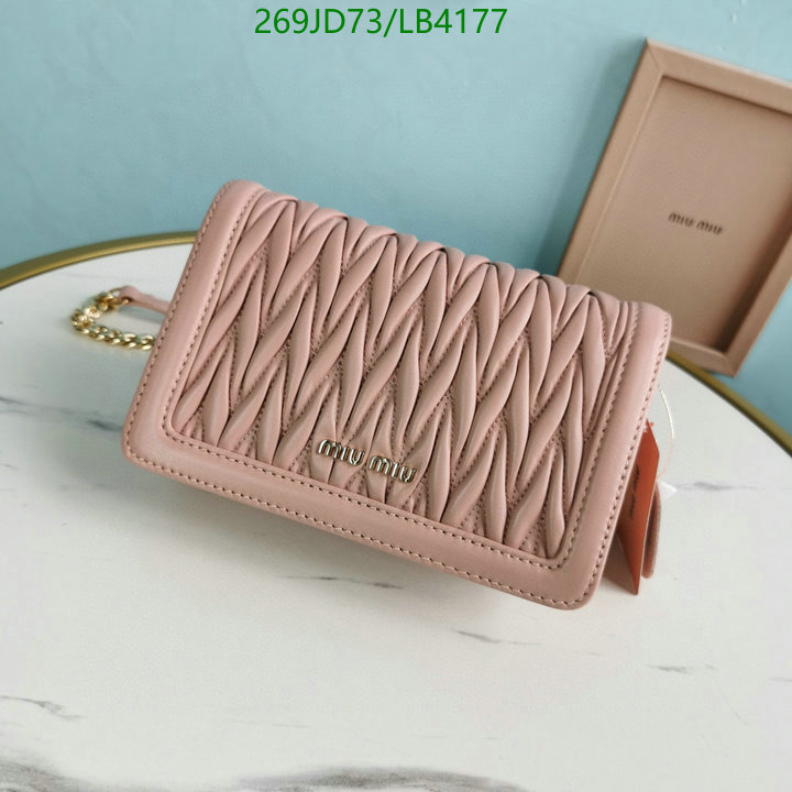 Miu Miu Bag-(Mirror)-Diagonal-,Code: LB4177,$: 269USD