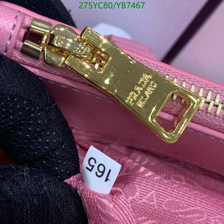 Prada Bag-(Mirror)-Diagonal-,Code: YB7467,$: 275USD