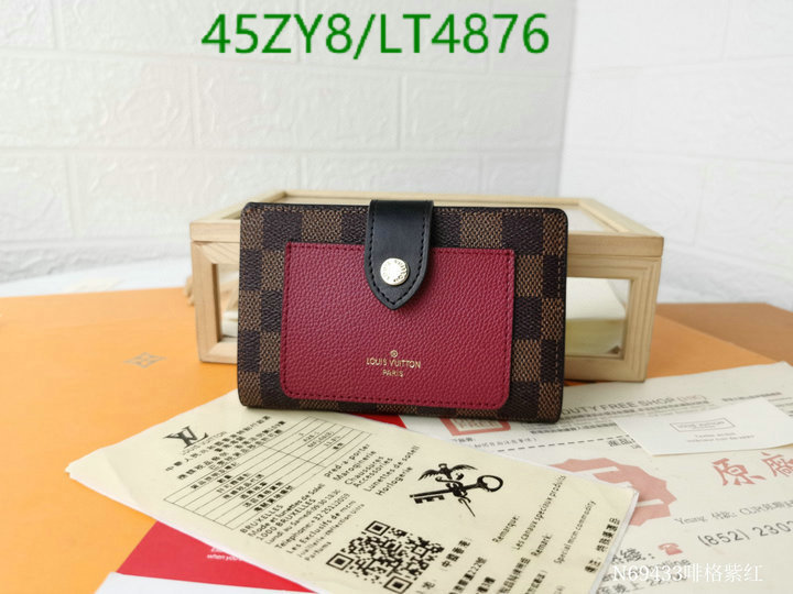 LV Bags-(4A)-Wallet-,Code: LT4876,$: 45USD