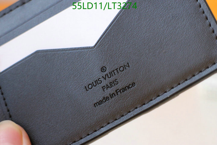 LV Bags-(Mirror)-Wallet-,Code: LT3274,$: 55USD