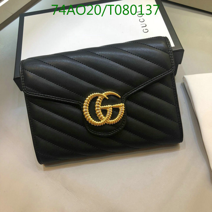 Gucci Bag-(Mirror)-Wallet-,Code: T080137,$:74USD