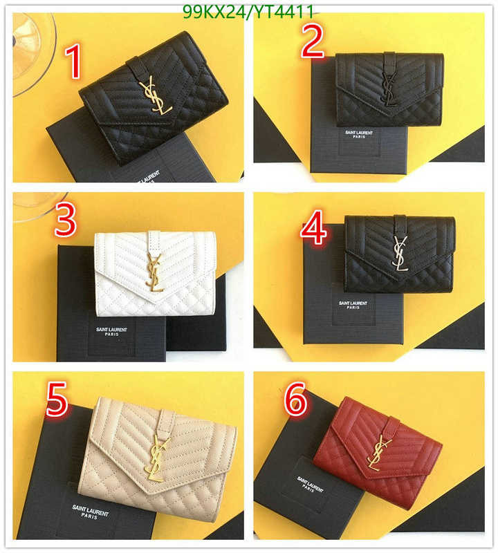 YSL Bag-(Mirror)-Wallet-,Code: YT4411,$: 99USD