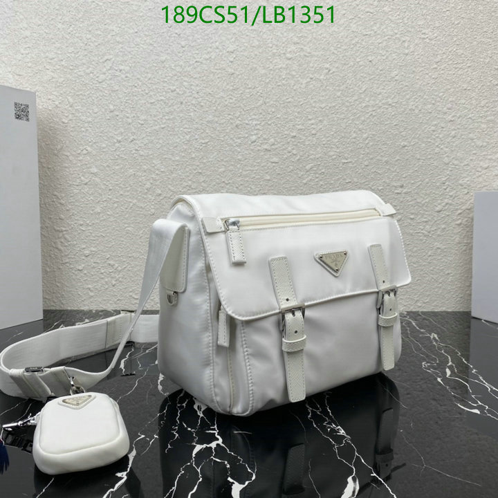 Prada Bag-(Mirror)-Diagonal-,Code: LB1351,$: 189USD