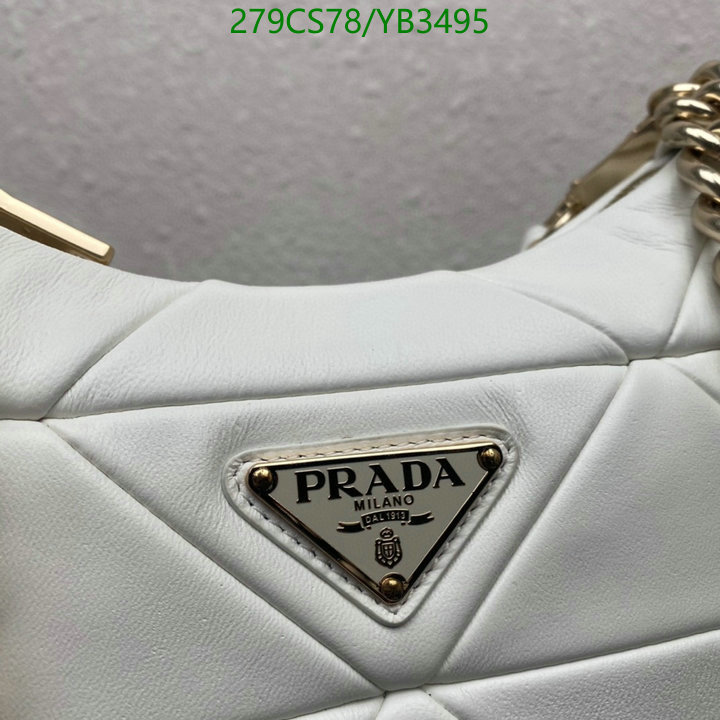 Prada Bag-(Mirror)-Diagonal-,Code: YB3495,$: 279USD