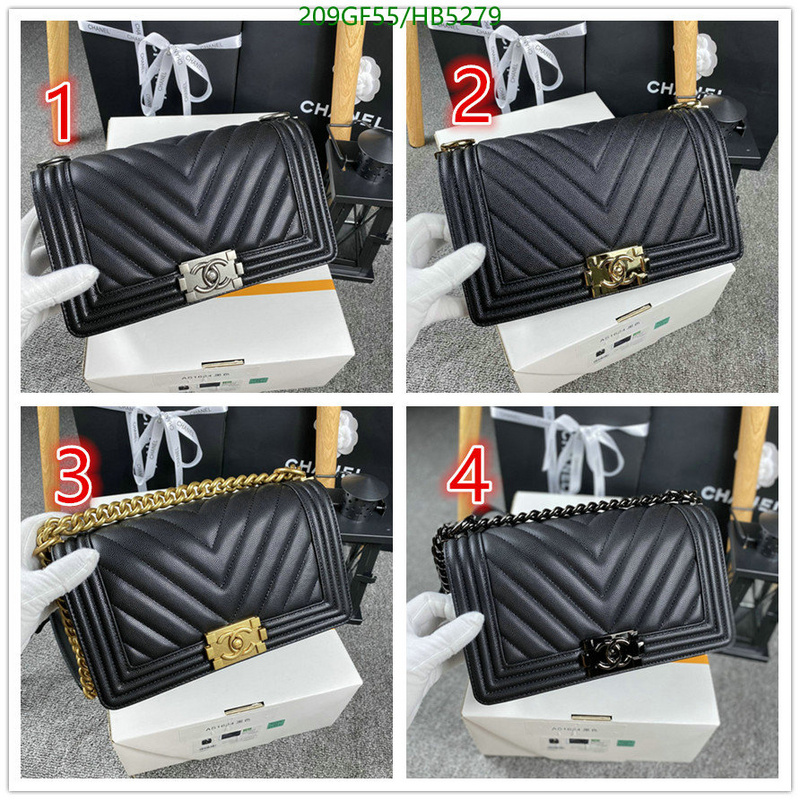 Chanel Bags -(Mirror)-Le Boy,Code: HB5279,$: 209USD