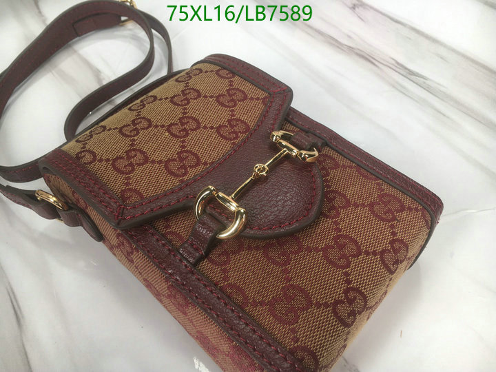 Gucci Bag-(4A)-Horsebit-,Code: LB7589,$: 75USD