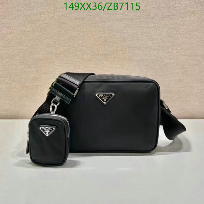 Prada Bag-(Mirror)-Diagonal-,Code: ZB7115,$: 149USD