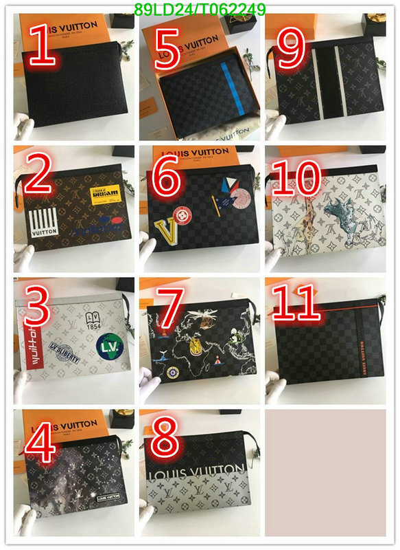 LV Bags-(Mirror)-Wallet-,Code: T062249,$: 89USD