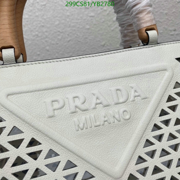 Prada Bag-(Mirror)-Handbag-,Code: YB2780,$: 299USD