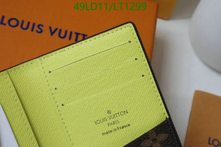 LV Bags-(Mirror)-Wallet-,Code: LT1299,$: 49USD