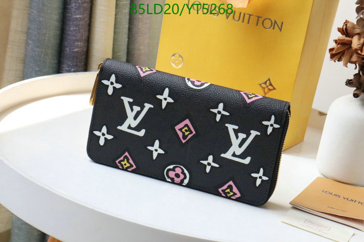 LV Bags-(Mirror)-Wallet-,Code: YT5268,$: 85USD