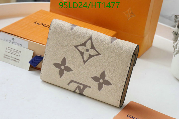 LV Bags-(Mirror)-Wallet-,Code: HT1477,$: 95USD