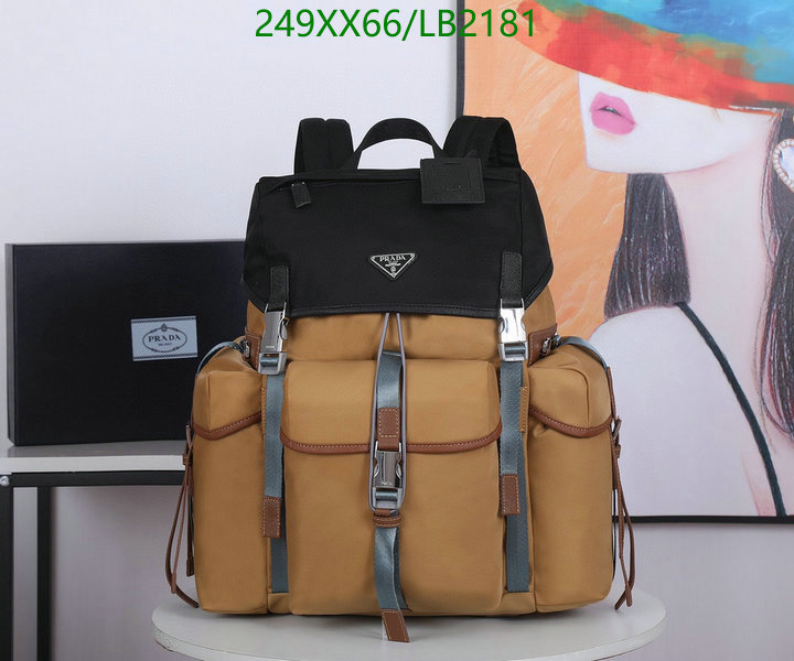 Prada Bag-(Mirror)-Backpack-,Code: LB2181,$: 249USD