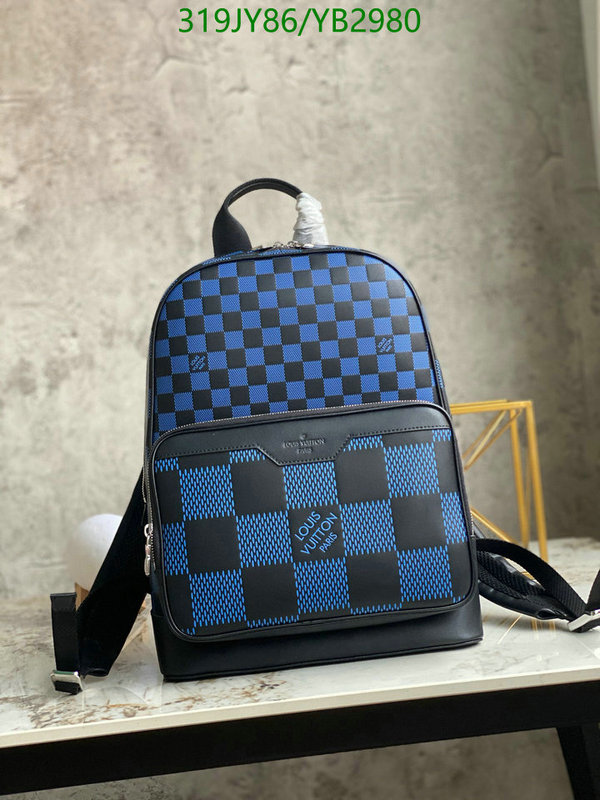 LV Bags-(Mirror)-Backpack-,Code: YB2980,$: 319USD