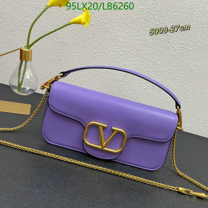 Valentino Bag-(4A)-LOC-V Logo ,Code: LB6260,$: 95USD