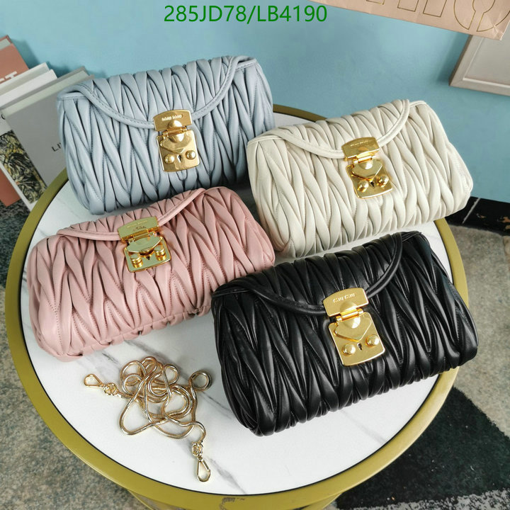 Miu Miu Bag-(Mirror)-Diagonal-,Code: LB4190,$: 285USD