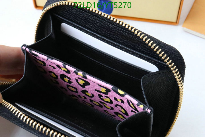 LV Bags-(Mirror)-Wallet-,Code: YT5270,$: 72USD