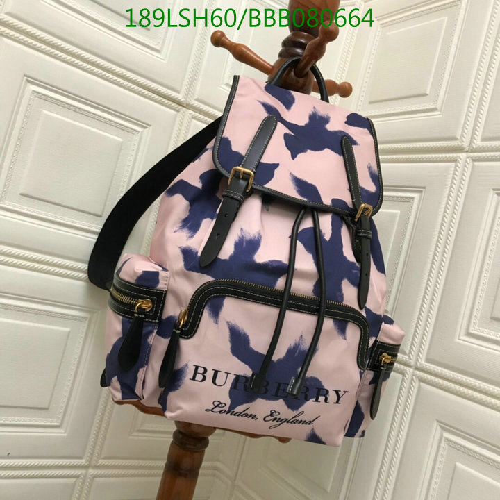 Burberry Bag-(Mirror)-Backpack-,Code: BBB080664,$:189USD