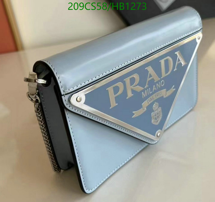 Prada Bag-(Mirror)-Diagonal-,Code: HB1273,$: 209USD