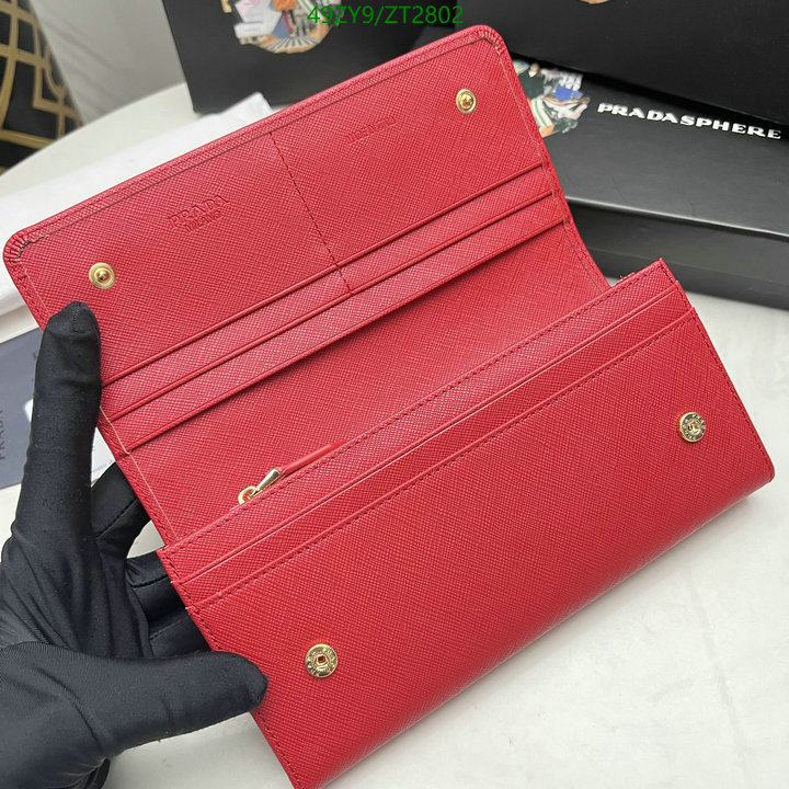 Prada Bag-(4A)-Wallet-,Code: ZT2802,$: 49USD