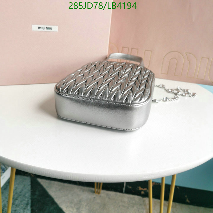 Miu Miu Bag-(Mirror)-Diagonal-,Code: LB4194,$: 285USD