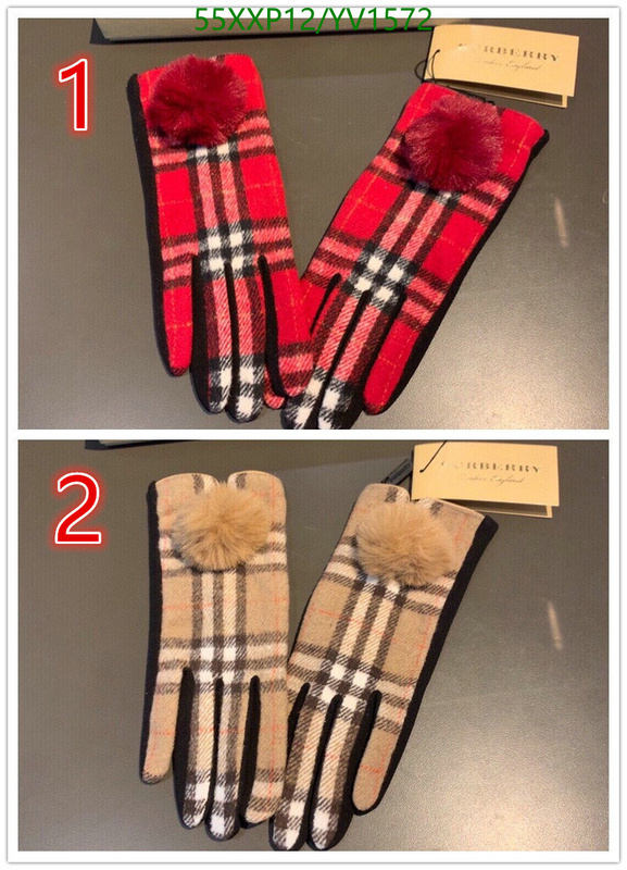Gloves-Burberry, Code: YV1572,$: 55USD