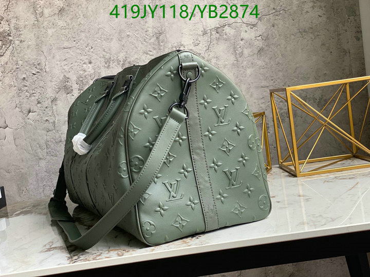 LV Bags-(Mirror)-Keepall BandouliRe 45-50-,Code: YB2874,$: 419USD