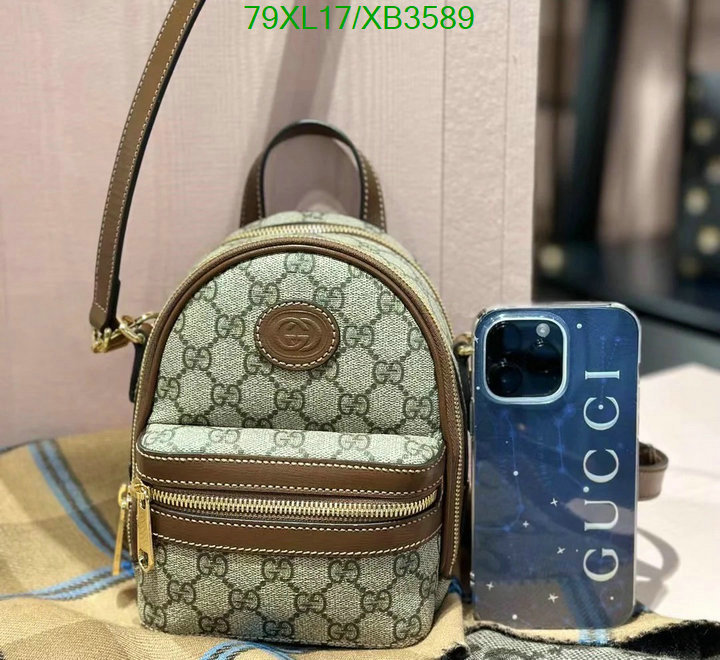 Gucci Bag-(4A)-Backpack-,Code: XB3589,$: 79USD