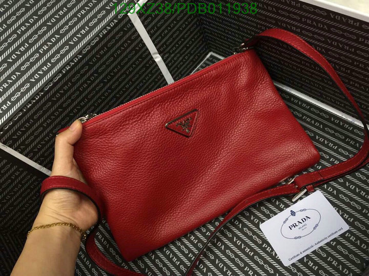 Prada Bag-(Mirror)-Handbag-,Code: PDB011938,$:129USD