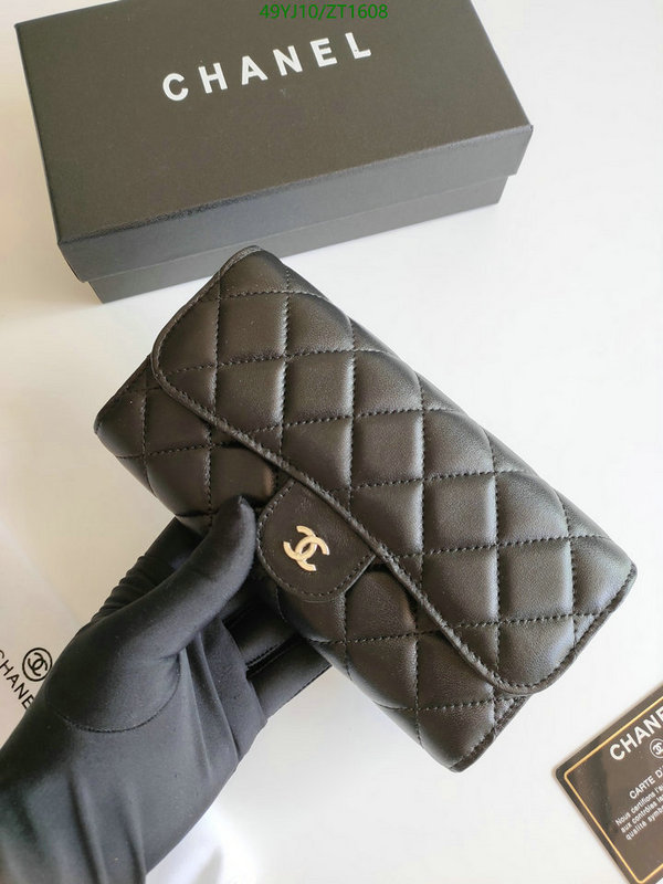 Chanel Bags ( 4A )-Wallet-,Code: ZT1608,$: 49USD