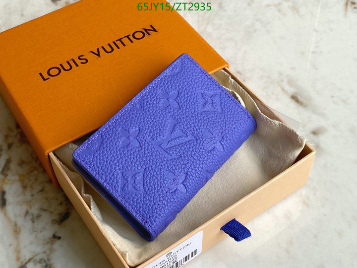 LV Bags-(Mirror)-Wallet-,Code: ZT2935,$: 65USD