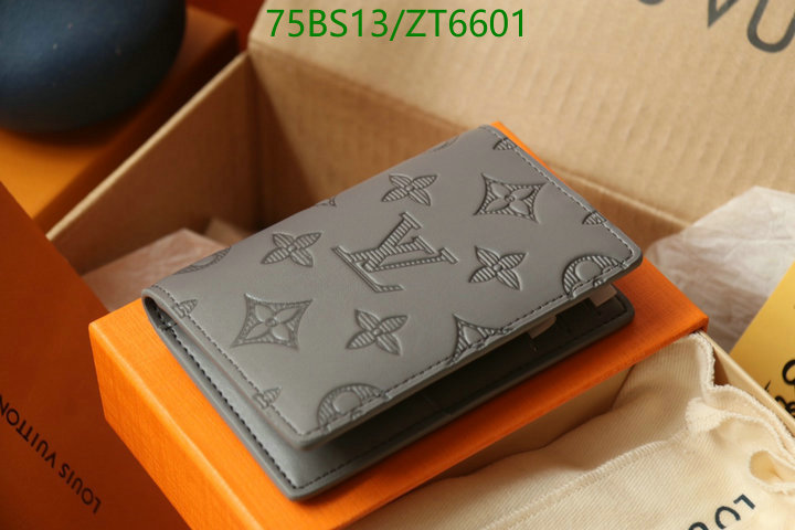 LV Bags-(Mirror)-Wallet-,Code: ZT6601,$: 75USD