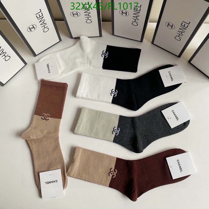 Sock-Chanel,Code: FL1017,$: 32USD