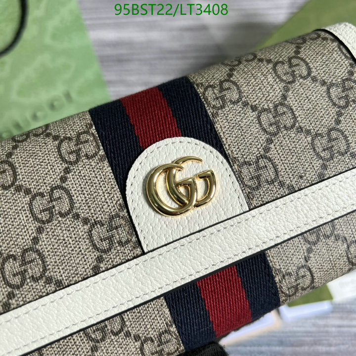 Gucci Bag-(Mirror)-Wallet-,Code: LT3408,$: 95USD