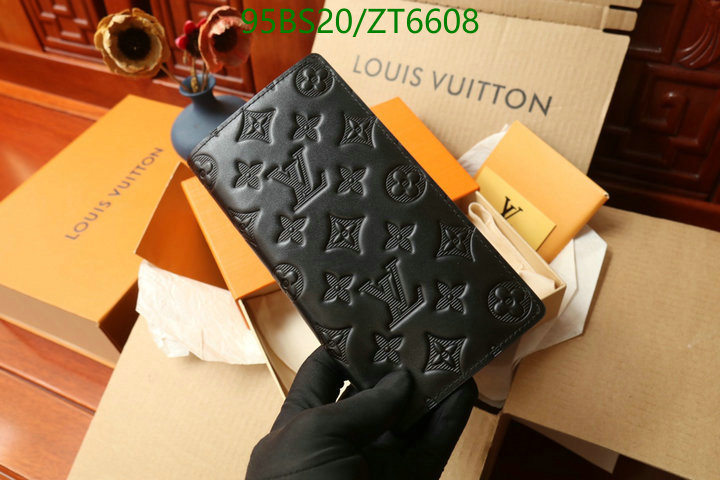 LV Bags-(Mirror)-Wallet-,Code: ZT6608,$: 95USD