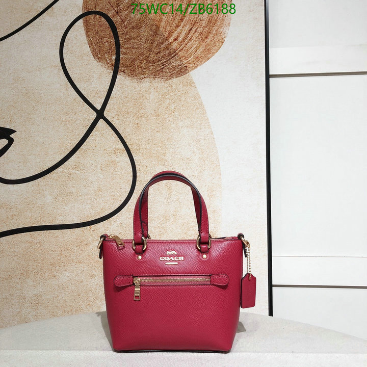 Coach Bag-(4A)-Handbag-,Code: ZB6188,$: 75USD